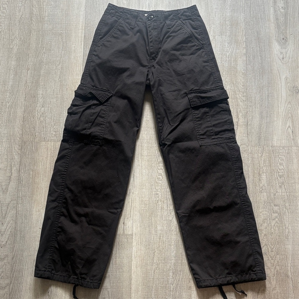 Levi's Black Wide Leg Cargo Pants
